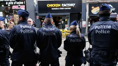 عناصر من الشرطة البلجيكية