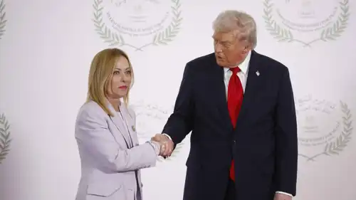الرئيس الأمريكي دونالد ترامب ورئيسة وزراء إيطاليا جورجيا ميلوني