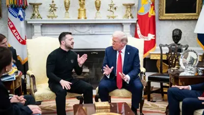 خلال المشادة بين ترامب وزيلينسكي