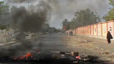 احتجاجات في مدينة عدن اليمنية