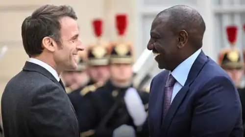 ويليام روتو وإيمانويل ماكرون