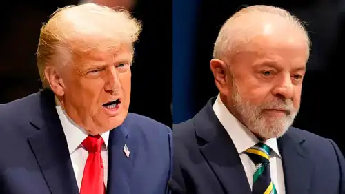 الرئيسان الأمريكي دونالد ترامب والبرازيلي لويس إيناسيو لولا دا سيلفا 
