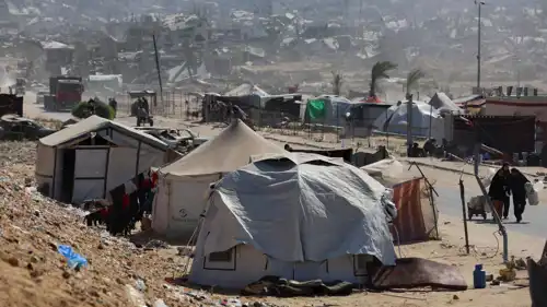 آثار المعاناة الإنسانية جراء الحرب على غزة