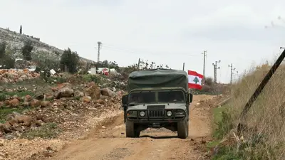 آلية تابعة للجيش اللبناني