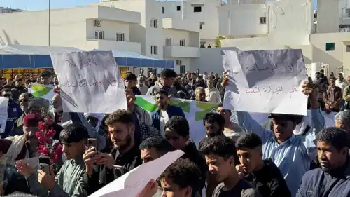 مظاهرات في مدن ليبية
