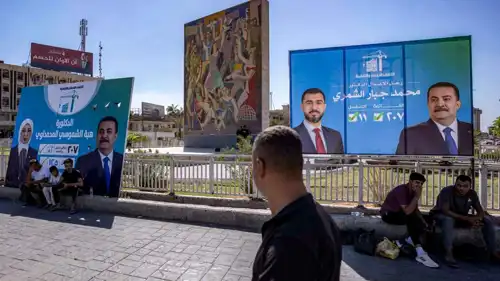 دعايات انتخابية في شوارع بغداد