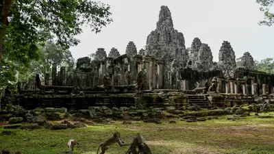 أحد المعابد في كمبوديا 