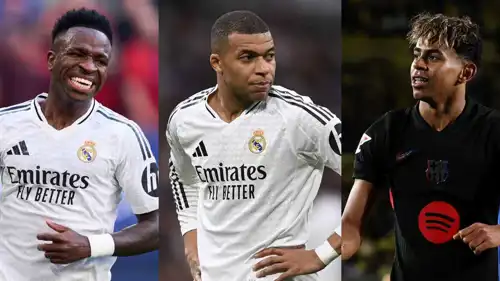 لامين يامال ومبابي وفينيسيوس