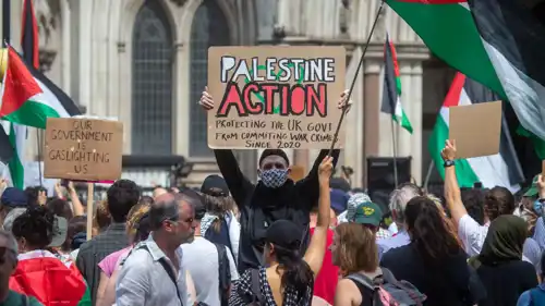 احتجاج لفلسطين أكشن