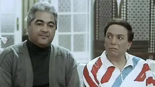  الفنان المصري الراحل مصطفى متولي وعادل إمام