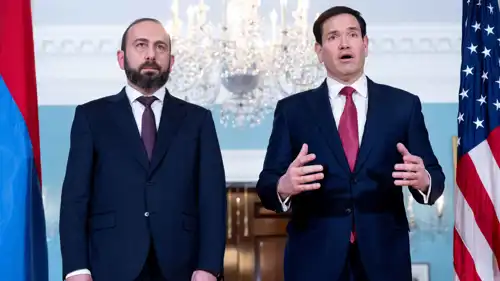  الخارجية الأمريكي ماركو روبيو ونظيره الأرميني 