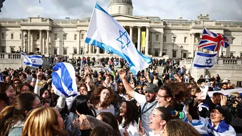 مسيرة للجالية اليهودية في العاصمة البريطانية لندن