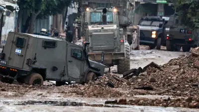 قوات إسرائيلية في محيط مخيم جنين 