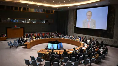 غروسي متحدثاً أمام مجلس الأمن