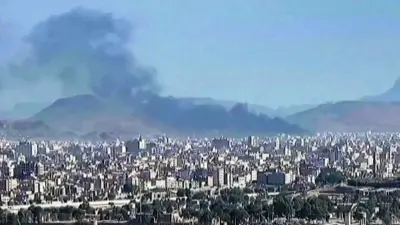 من الغارات الإسرائيلية على صنعاء