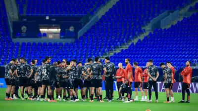 تدريبات فريق الأهلي المصري