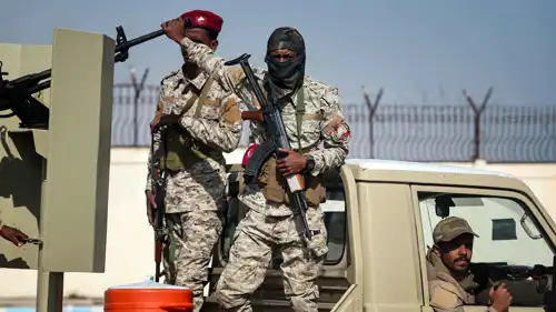 قوات يمنية في مدينة المكلا بمحافظة حضرموت