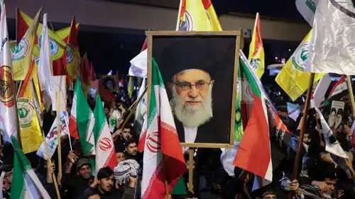  أنصار الجماعات الشيعية المسلحة العراقية بعد مقتل خامنئي