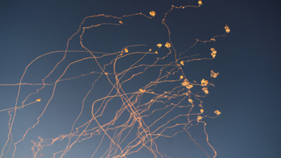 اعتراض صواريخ في سماء إسرائيل 