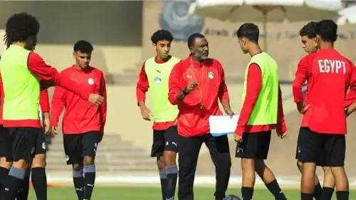 من تدريبات منتخب مصر للناشئين