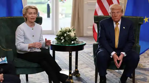 دونالد ترامب وأورسولا فون دير لايين