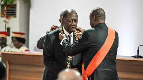 حفل تنصيب رئيس ساحل العاج الحسن واتارا