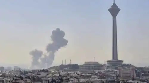 جانب من غارة على طهران