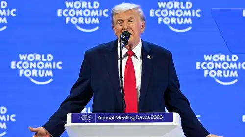 الرئيس الأمريكي دونالد ترامب في مؤتمر "دافوس"