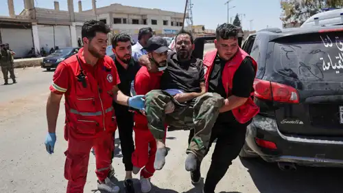 أحد المصابين في اشتباكات السويداء