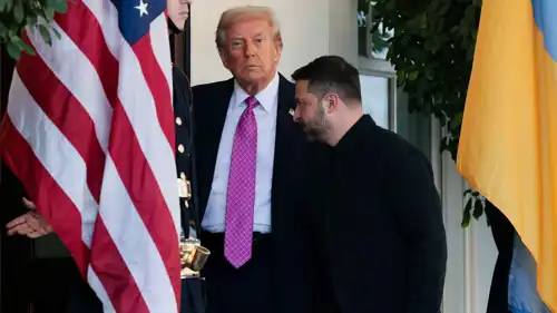 دونالد ترامب وفولوديمير زيلينسكي