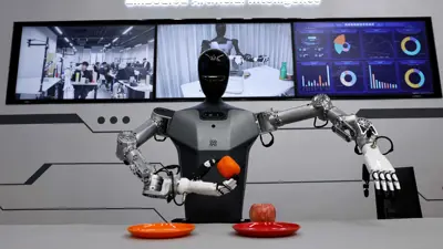 روبوت صيني يقوم بأعمال بشرية