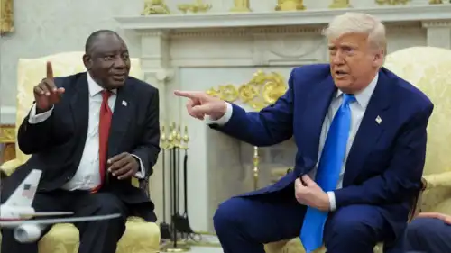 لقاء رئيس جنوب إفريقيا بترامب في البيت الأبيض