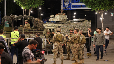 الجيش اللبناني وسط بيروت