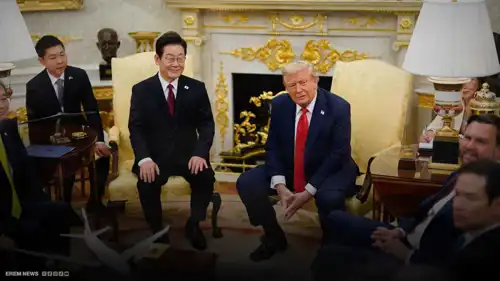 الرئيس الأمريكي والرئيس الكوري