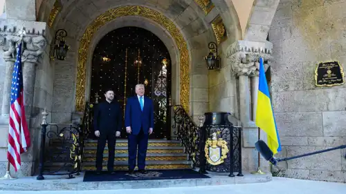 الرئيسان الأمريكي ترامب والأوكراني زيلينسكي.