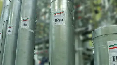 أجهزة تخصيب اليورانيوم في مركز نطنز النووي بإيران