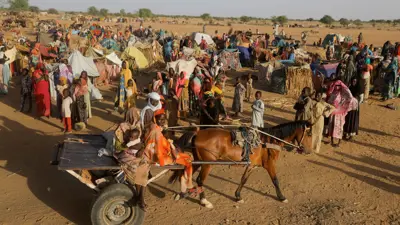 لاجئون سودانيون