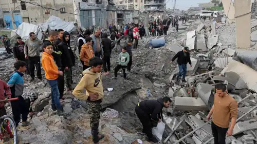 آثار الدمار جراء الحرب على قطاع غزة