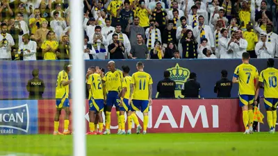 من مباراة النصر والعين