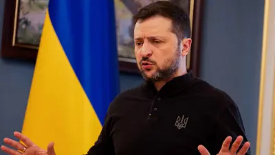 الرئيس الأوكراني فولوديمير زيلينسكي