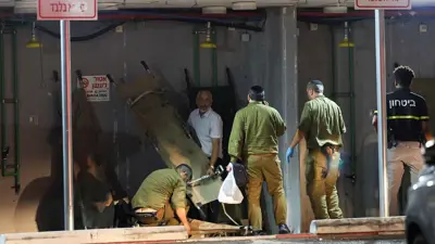 من موقع هجوم المسيّرة في بلدة بنيامينا، حيفا