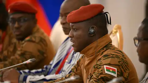 الرئيس العسكري لبوركينا فاسو إبراهيم تراوري 