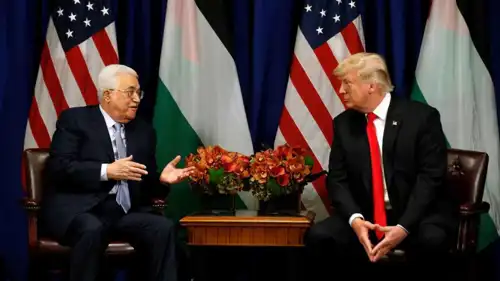 ترامب وعباس في لقاء سابق