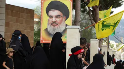 تجمع لأنصار ميليشيا حزب الله في الضاحية الجنوبية