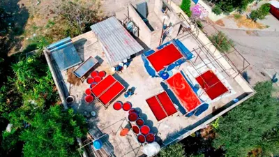 صورة لسطح أحد المنازل في مدينة أضنة التركية