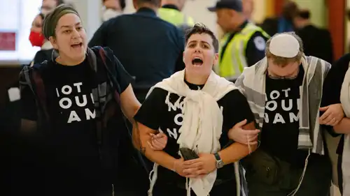 احتجاج سابق لليهود الأمريكيين ضد حرب غزة