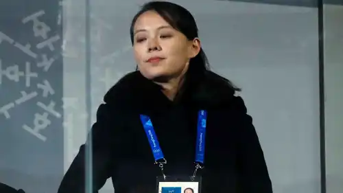 شقيقة الزعيم في حفل افتتاح دورة الألعاب الأولمبية الشتوية