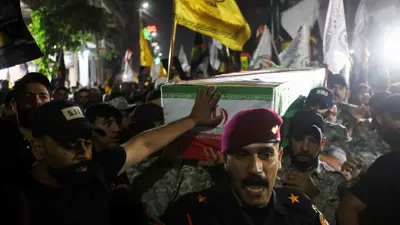 جنازة في العراق لنائب رئيس الحرس الثوري الإيراني