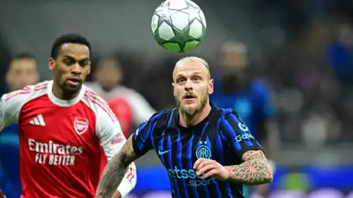مباراة آرسنال وإنتر ميلان في دوري أبطال أوروبا