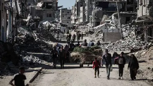 آثار الدمار جراء الحرب على قطاع غزة